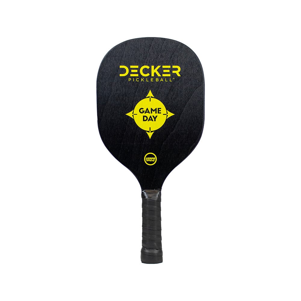 Decker Paddles Yellow Decker Game Day Wood Pickleball Paddle