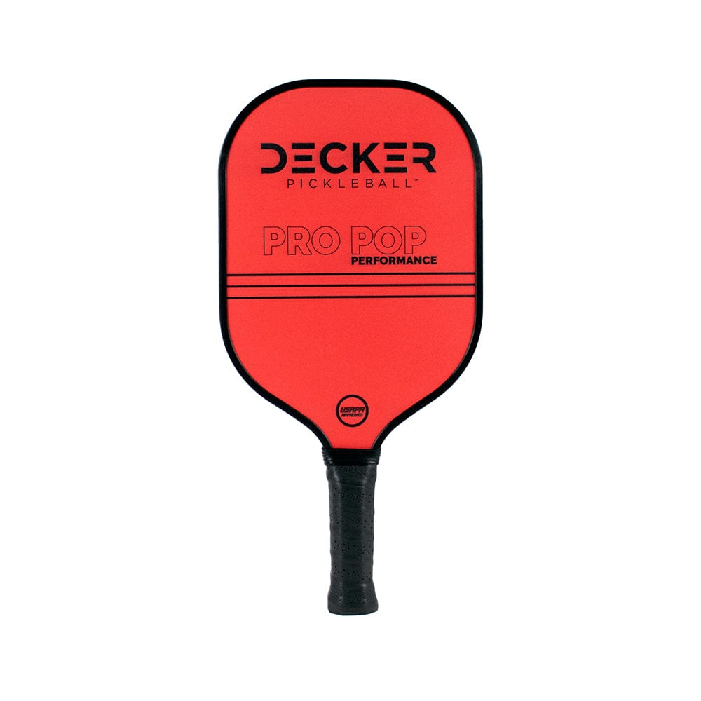 Decker Paddles Red Decker Pro Pop Performance Pickleball Paddle
