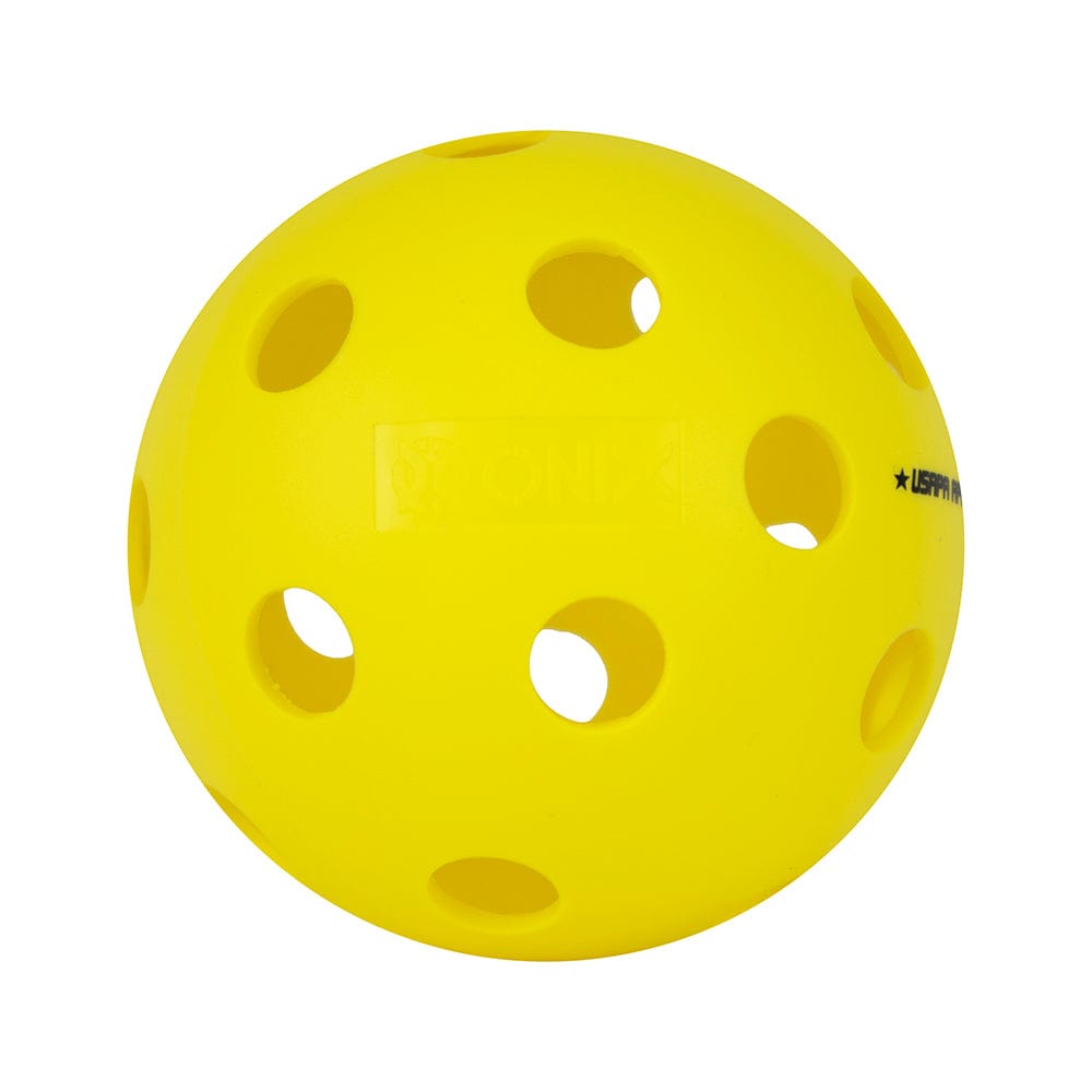 ONIX Balls Yellow / Retail 3 PK $8.95 ($2.98 Per Ball) ONIX Fuse Indoor Pickleball